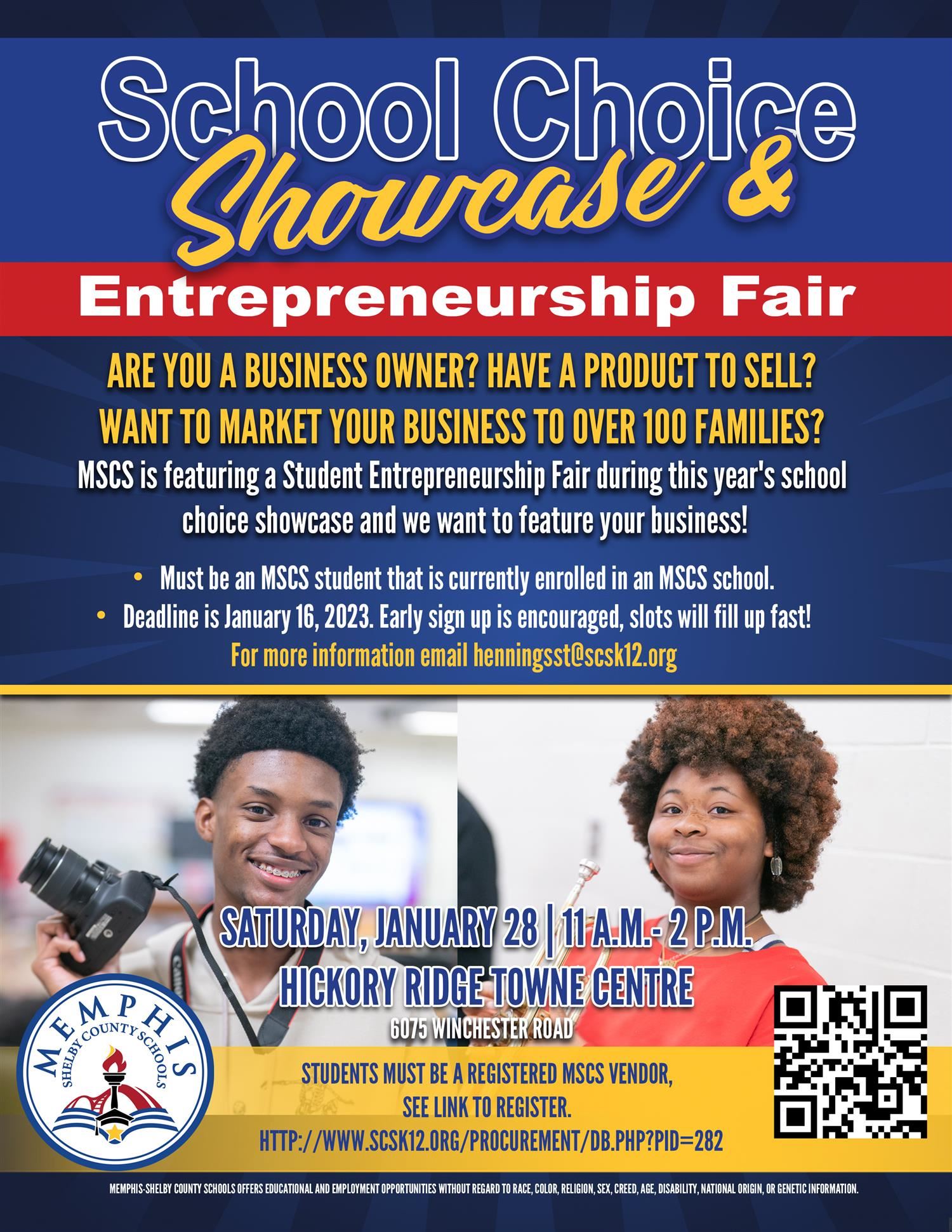 School Showcase and Entrepreneurship Fair